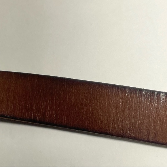 GAP 1969 Genuine Leather Brown Belt Size M 1” Round Buckle Y2K - Picture 5 of 7